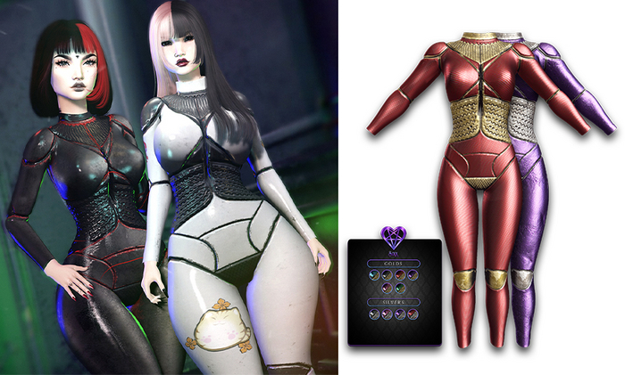 - sixx - Cyber Suit - Metalic Set