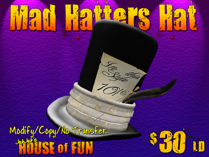Mad Hatters Hat