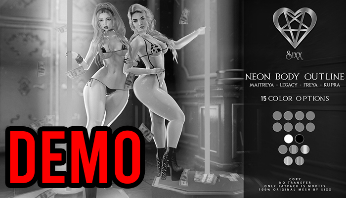 DEMO - sixx - Neon Body Outline - {DEMO}