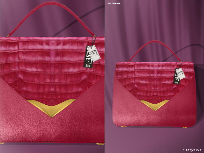 FIFTY/FIVE. "Call Me" - Top Tote Bag - Fuchsia