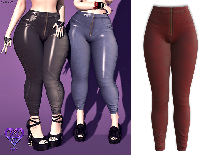 - sixx - Leather Pants - Red