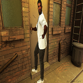 Static Male Pose at the Door