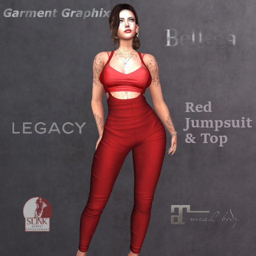 *GG - Red Jumpsuit & Top 