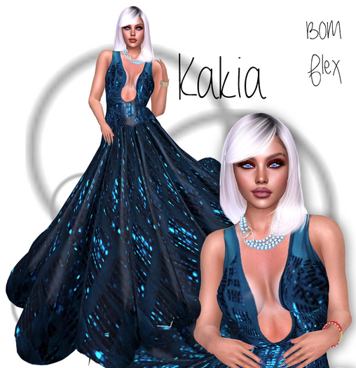 Kakia Sky InFlame Gown