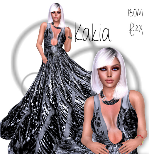 Kakia Noir Inflame Gown