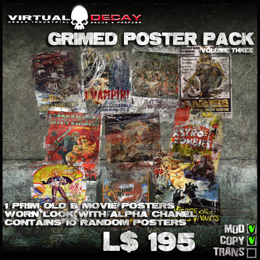 -Virtual Decay-  Grimed Poster Pack 03