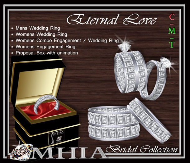 Eternal Love - Wedding Ring Set [BOXED]