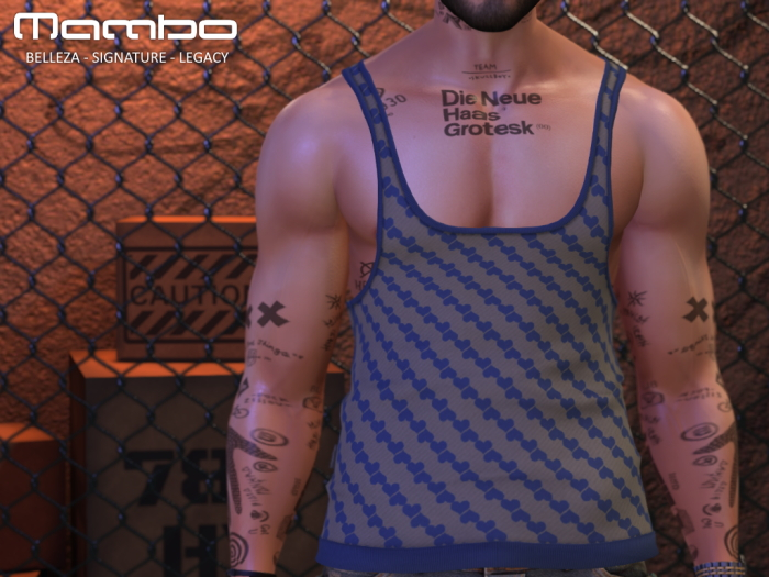Mambo - Hearts Tanktop Blue