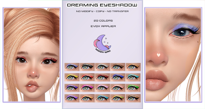 moonwaii . dreaming eyeshadow (evox applier)