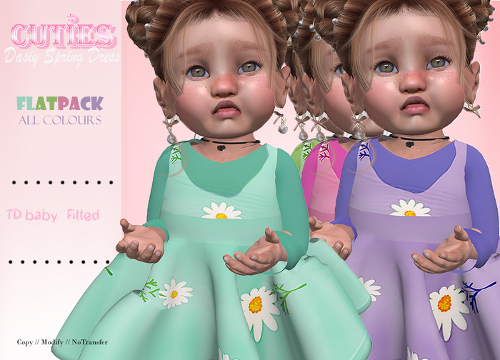 {::Cuties}-DaisySpringDresses FullSet  TDFitted