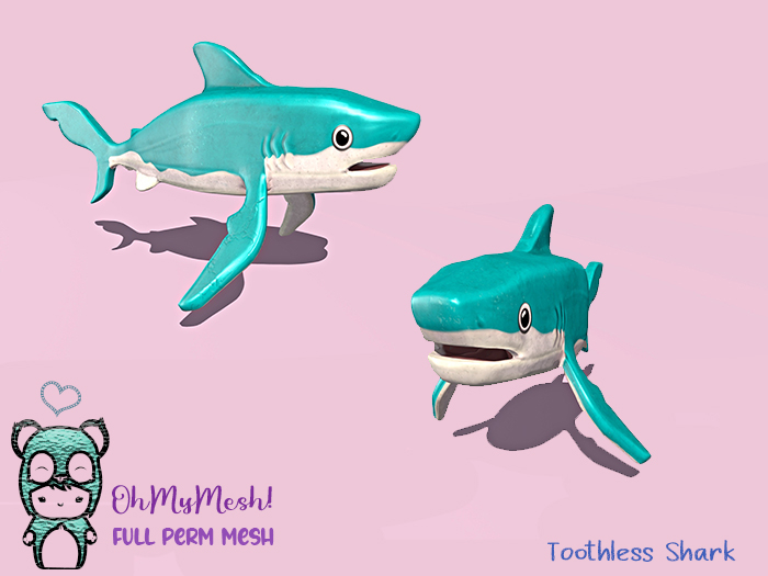 OhMyMesh! Toothless Shark - Full Perm Mesh