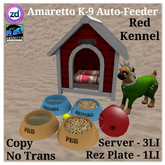 *ZD* Amaretto K-9 Auto-Feeder - Red Kennel