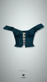 -Pixicat- Sofia Top (TartanGreen)