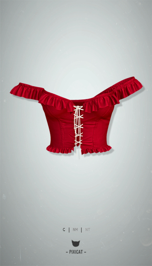 -Pixicat- Sofia Top (Red)