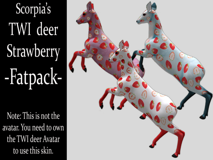 TWI Deer Strawberry Fatback