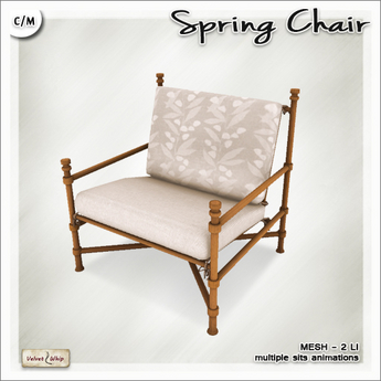 Second Life Marketplace - [V/W] Spring Chair - Bamboo armchair with ...