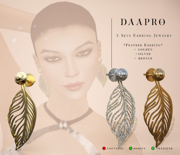 Daapro Jewelry Box Feather