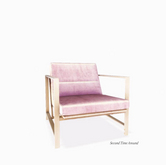 ionic : Velvet Chair (Light Pink)