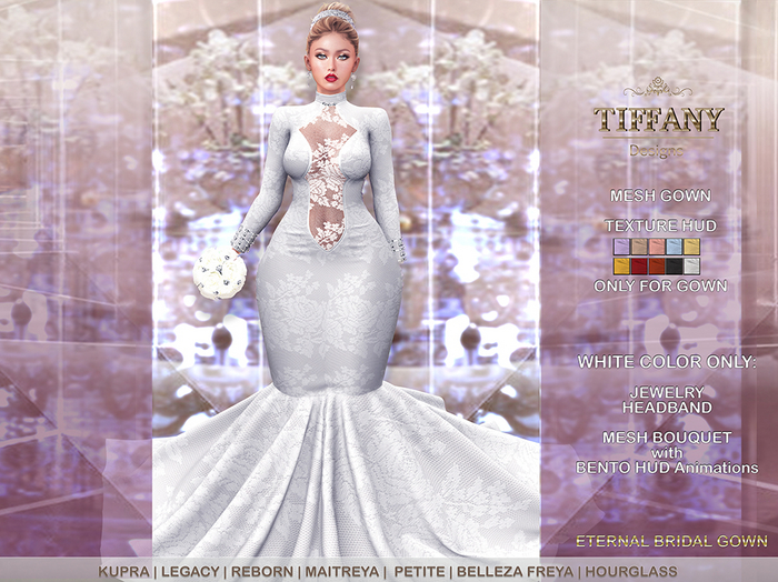::TD:: Eternal Bridal Gown {Mesh}