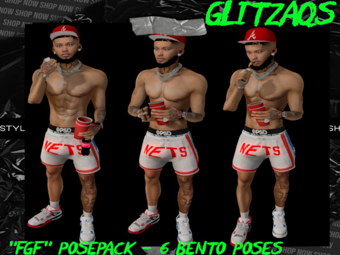Glitzaqs- "FGF" Posepack