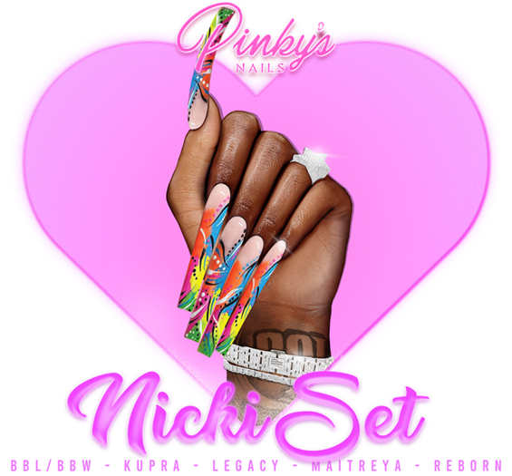 !! Pinky's Nails !! Nicki Set ' Coffin