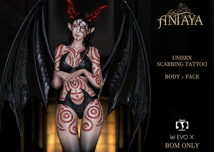 :: ANTAYA :: Unisex scarring tattoo (wear)