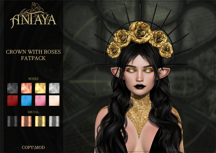 :: ANTAYA :: Crown with roses FATPACK (wear)