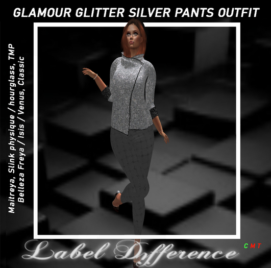 Label Difference - Glamour Silver Jacket BAG