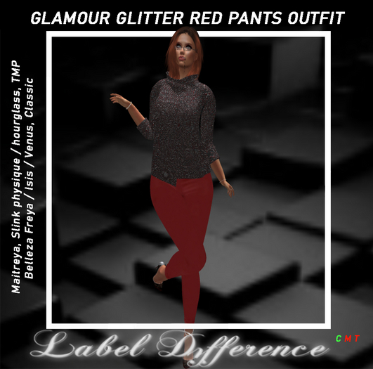 Label Difference - Glamour Red Legging BAG