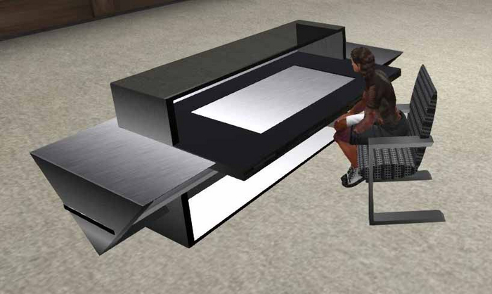 DD Reception Desk (stainless)