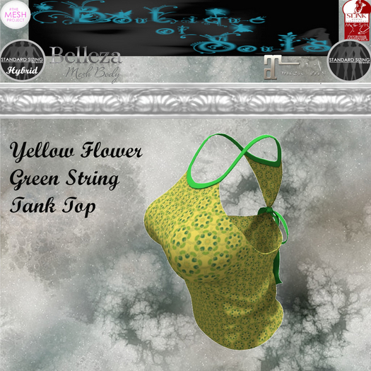 B.O.S. Yellow/Green Flower Tank Top HUD (Add to Open)