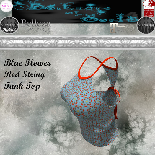 B.O.S. Blue/Red Flower Tank Top HUD (Add to Open)