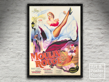 MOULIN ROUGE | Classic Movie Poster | Plain Mesh Frame with 6 texture options 