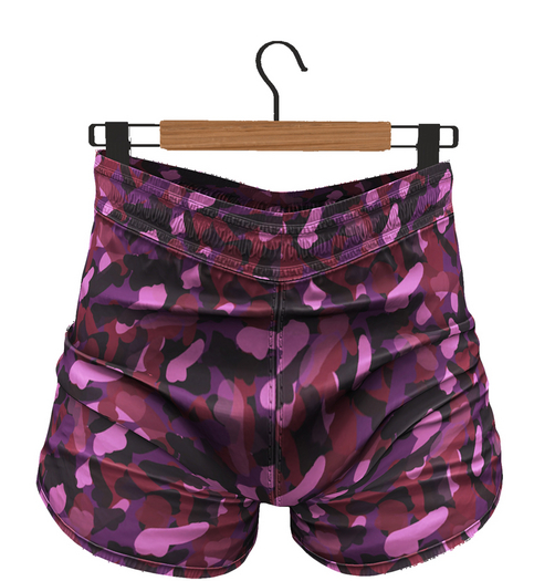 RIOT / Jason Shorts - Pattern - Camo Red