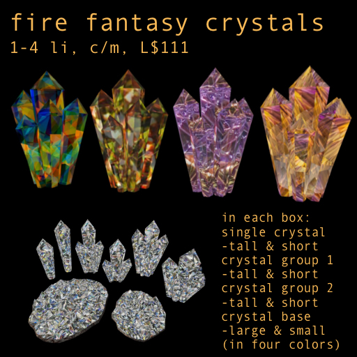 Fire Fantasy Crystals