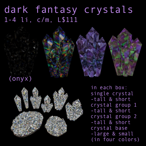 Dark Fantasy Crystals