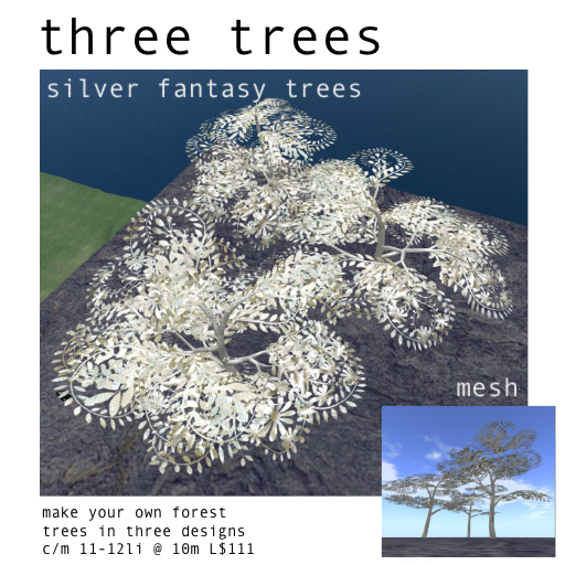 Silver Fantasy Trees