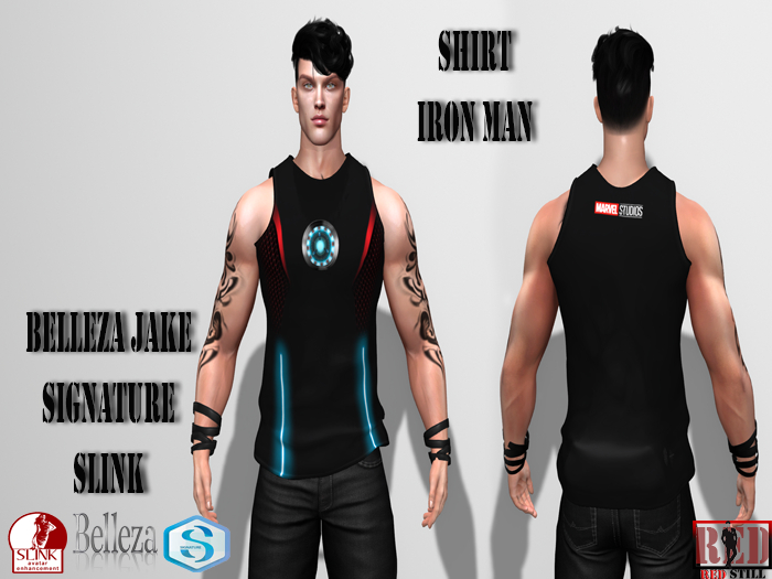 ::RED::- IRON MAN SHIRT