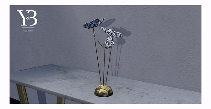 Y&B Butterfly Table Top Sculpture
