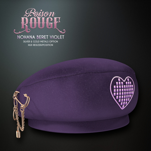 POISON ROUGE Nohana Beret - Violet