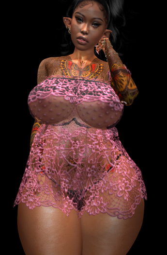 ANASTASIA LACE DRESS BUBBLEGUM PINK