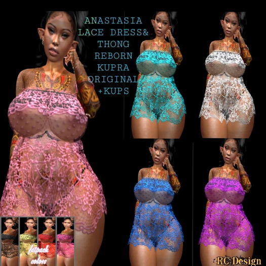 ANASTASIA LACE DRESS FATPACK