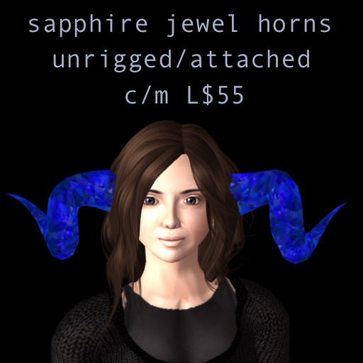 Sapphire Jewel Horns