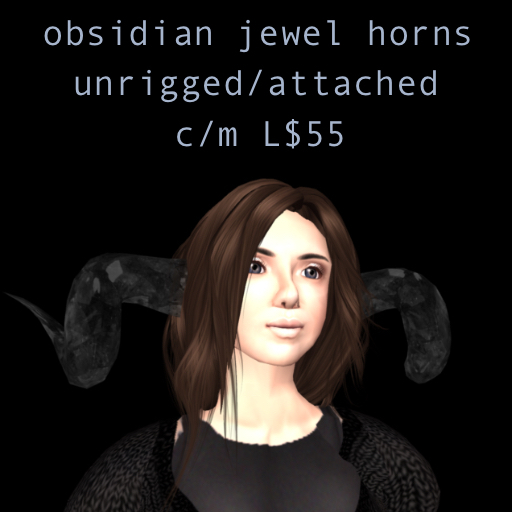 Obsidian Jewel Horns