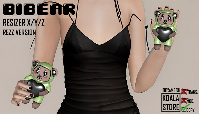// KOALA STORE // BIBEAR CHIBI GREEN