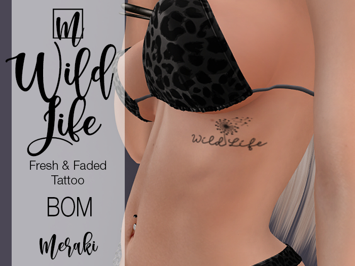 Meraki - Wild Life BOM Minimalist Chest Tattoo