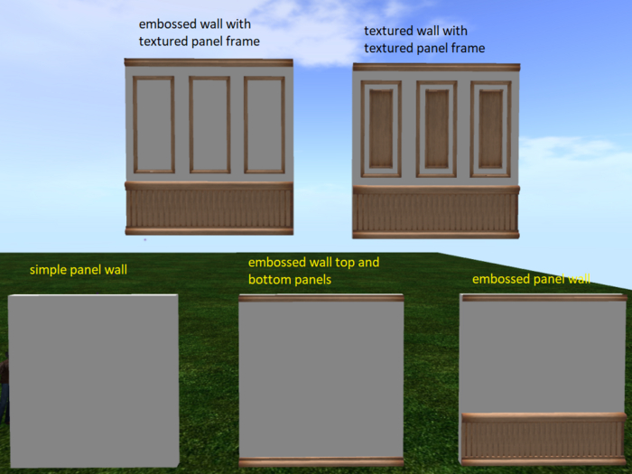 SET of EMBODIED WALLS  - MESH - FULL PERM