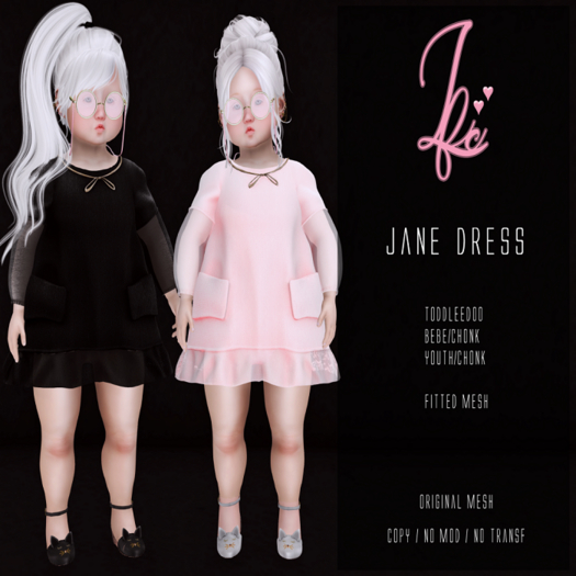 {L.F.C} Jane Dress WHITE (PACKAGE)