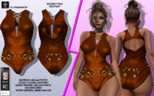 **SELENIS YVALE COPPER LEATHER SUIT **