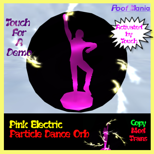 Pink Electric Particle Dance Orb